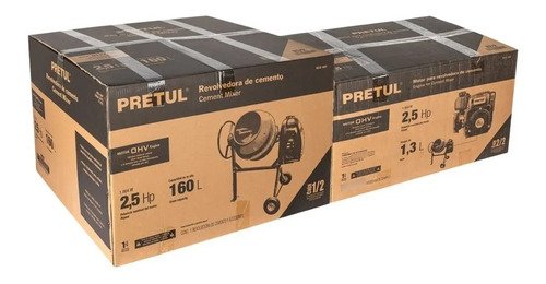 Revolvedora De Concreto A Gasolina 2.5 Hp 160 L De Cemento - Imagen 2