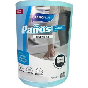 Trapos Tnt Bobina Super Absorbente 2,5kg Celestes Cocina E01 Agua