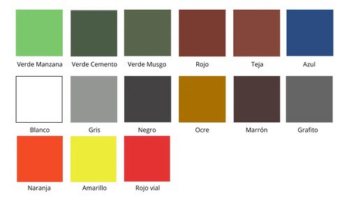 20l Pintura Pisos Fachadas Pennsylvania 11 Colores + Acabado Mate Color Teja - Imagen 2