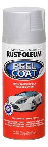 Pintura Vinilica Removible Rust-oleum Peel Coat Plata Mate 408ml