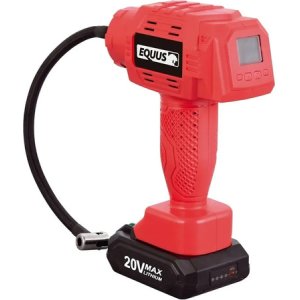 Inflador Compresor Pistola Inalámbrico Equus Equus Color Rojo