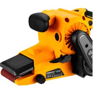 Lijadora De Banda Deko 1010w Amarilla 6 Velocidades 2000-3800 Rpm Amarillo