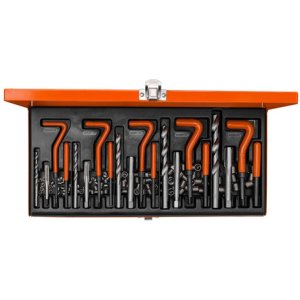 Juego Kit Insertos De Rosca 131 Piezas Aut29 Hamilton Color Naranja