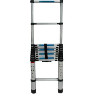 Escalera Telescopica 11 Escalones Lh-2268 Color Gris