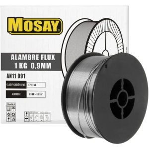 Soldadura Alambre Mig Flux Sin Gas 0.9 Mm 1 Kg Mosay Blanco