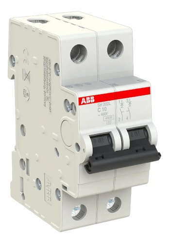Llave Térmica Bipolar Termomagnética 10/16/20/25 A 4,5ka Abb Color 10a