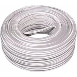 Rollo 20 Metros Cable Gemelo 2 X 2 Mm Color Blanco