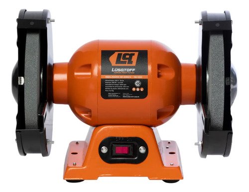 Amoladora De Banco Piedra Esmeril 550w 8'' Lusqtoff Ab-550 Color Naranja - Imagen 2