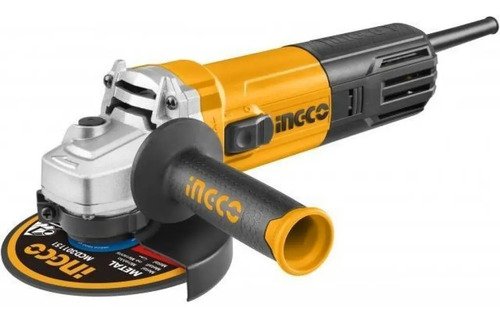 Kit Amoladora Ingco Industrial 950w +10 Discos + Lentes Tyt Color Amarillo Frecuencia 50hz 50 Hz