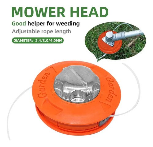 Cabezal Universal Automático Para Desmalezadora Con Punta De Aluminio Reforzado Naranja Claro - Imagen 5