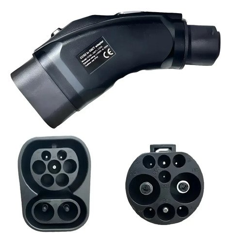 Adaptador Gbt A Ccs2 Carga Rápida Auto Y Camioneta Electrica Negro
