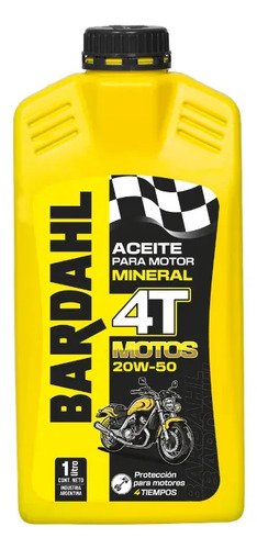 Kit Aceite Mineral 2t Para Motos Bardahl 1l X 4 Uni - Imagen 4
