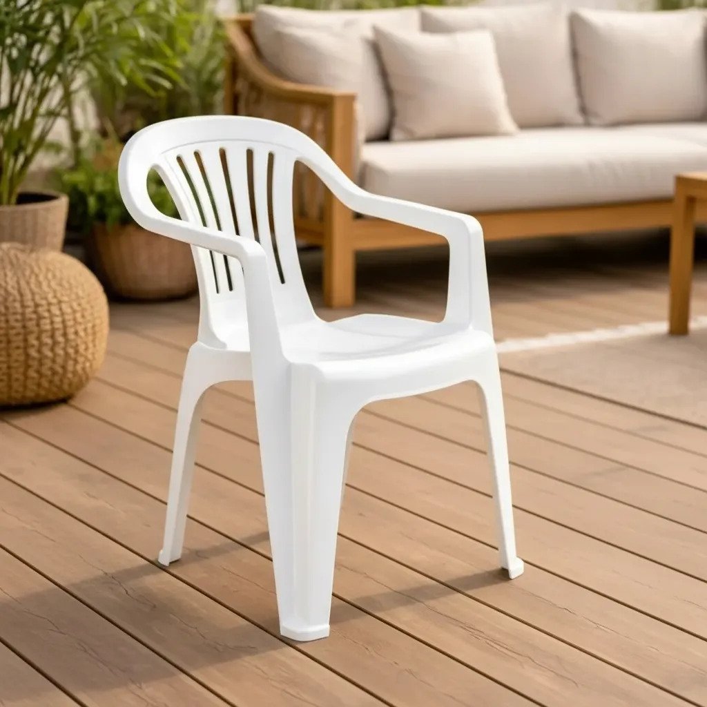 Silla Plástico Mor Reforzada Única Con Filtro Set 4 Unidades Amarillo - Imagen 4