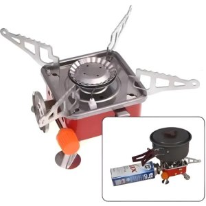 Cocinilla Anafe Portatil Compacta Para Camping Trekking Rojo