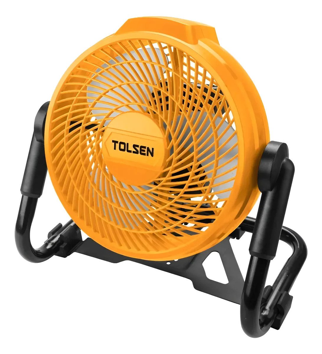 Ventilador 20v S/bat/carg. Tolsen 24.5 Cm 50hz/60hz Amarillo Gris Plástico 3