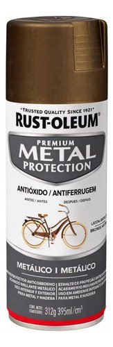 Pintura Esmalte Anticorrosivo Metálico En Aerosol Metal 312g Laton Antiguo Metálico