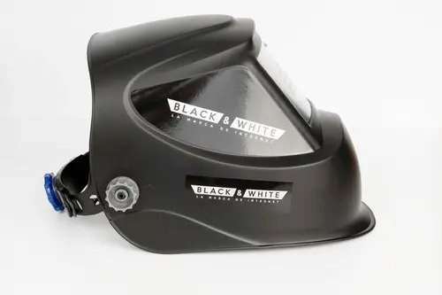 Careta De Soldar Fotosensible Automatica 34x90 Black&white Negro Completo - Imagen 2