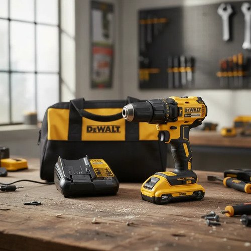 Taladro Atornillador Dewalt Percutor 20v C/bateria Amarillo 50hz/60hz - Imagen 2