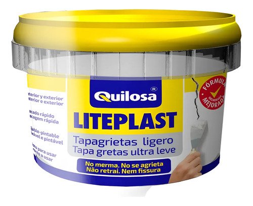 Masilla Sella Tapa Grietas Agujero Liteplast 250ml