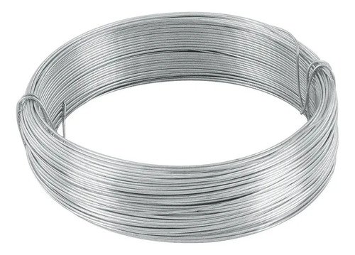 Alambre Galvanizado Calibre 14, 2,10 Mm, 10 Kilos Plateado - Imagen 2