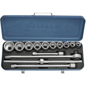 Llave De Tubo 7/8 A 2 3/4 Con Ajuste De 14 Piezas 017202 Gedore Azul