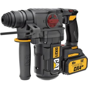 Martillo Perforador Dx21b + 1 Batería Caterpillar De Color Negro De 18 V