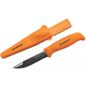 Cuchillo Flotante Lusqtoff Hoja 10cm Pesca Funda Pvc Rígida Color Naranja