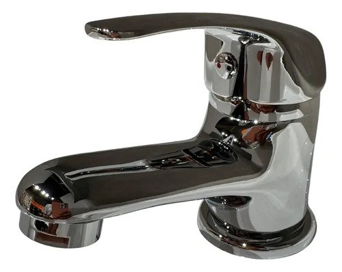 Grifería Monocomando Baño Lavatorio Dmc Capri Metal Gris Cerámico Cromado - Imagen 3