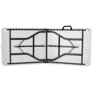 Mesa Plegable Empoli 1.8m Acero Plástico Blanco Rectangular Hdpe Interior Exterior