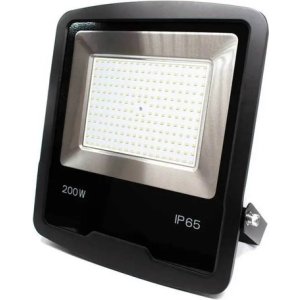 Reflector Led Life Lh-2014 200w 6500k Ip65 Luz Fría Blanco Negro Blanco Frío