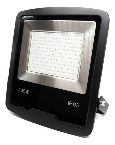 Reflector Led Life Lh-2014 200w 6500k Ip65 Luz Fría Blanco Negro Blanco Frío