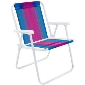 Silla Alta Playa Acero Colores Mezclados Surtidos Color Mixto Azul/roxo/laranja
