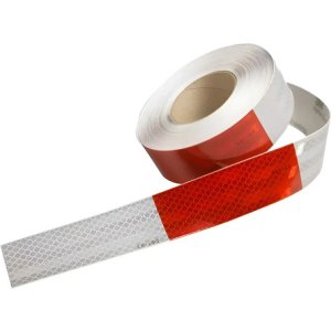 Cinta Reflectiva Adhesiva Seguridad Rollo 5 Metros X 5cm Rojo