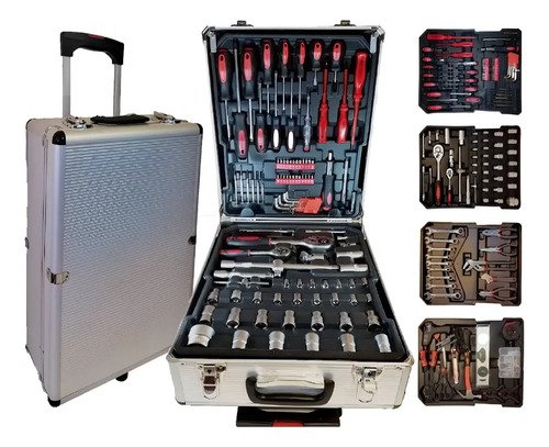 Valija Caja Herramientas Accesorios 386 Pzas Completa - Tyt Agua