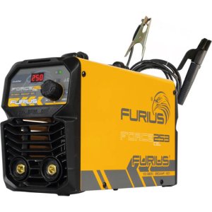 Soldador Inversor 250 Amp Electrodo - Tig Lift 110/220v Furius Amarillo