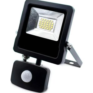 Foco Led Exterior 30w Sensor De Movimiento Fotocelula 1 Año  Blanco Blanco Frío