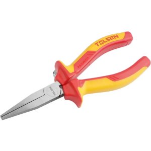 Alicate Aislados Vde Pta Plana (ind) 160mm 6 Tolsen Amarillo