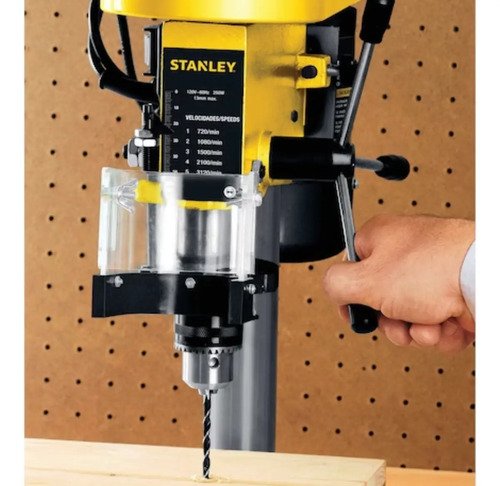 Taladro De Banco Stanley 1/2in De 250w 5 Velocidades Amarillo - Imagen 3