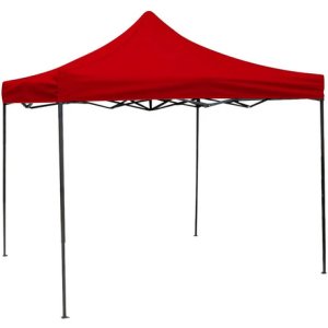 Gazebo Plegable Toldo Super Reforzado 3x3x3 Filtro Uv Pf Rojo