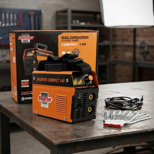 Soldadora Inverter Smarter Tools Compact 140 Profesional Naranja/negro - Imagen 3