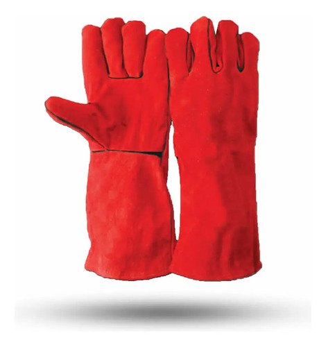 Guantes Para Soldador 14 - 35cm Equus Rojo - Imagen 3