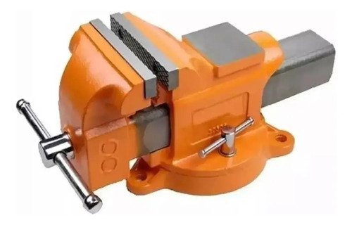 Morsa De Banco Giratoria Con Yunque Lusqtoff 8 PuLG 200 Mm Naranja - Imagen 3