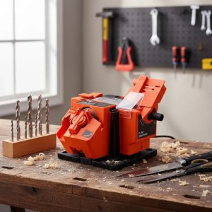 Afilador Multiuso 65w Mechas, Cuchillos, Tijeras 3 En 1 Azul