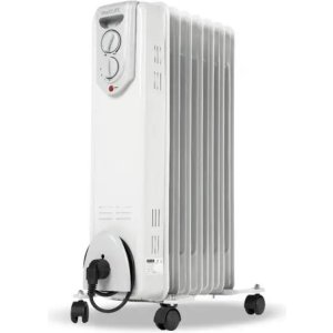 Radiador Smartlife 7 Elementos 1500w 3 Niveles Y Protección Color Blanco