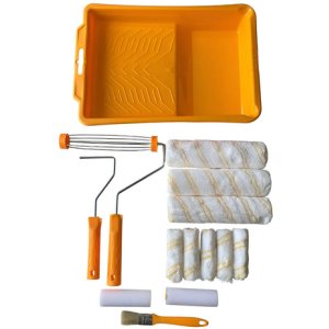 Set Kit Rodillo Pintura + Bandeja 14 En 1 Ingco Hktcb862302