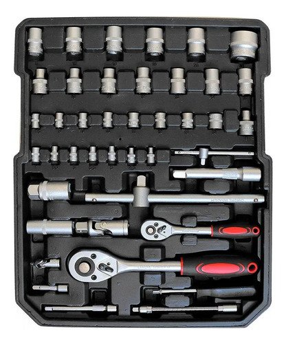 Kit De Herramientas Nappo 499 Piezas + Valija Metálica Color Gris - Imagen 2