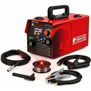 Soldadora Inverter Equus 120a Mig Mma Sin Gas Flux Almabre Coral Claro