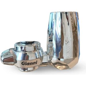 Filtro Purificador Gianni Para Canilla One Cerámico+carbon Plateado