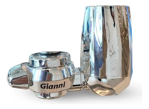 Filtro Purificador Gianni Para Canilla One Cerámico+carbon Plateado