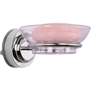 Jabonera Porta Jabon Con Ventosa Para Pared Ac Inox Baño